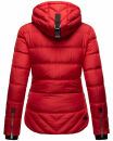 Navahoo Renesmee Damen Winter Steppjacke mit Kapuze B878 Rot-Gr.S