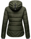 Navahoo Renesmee Damen Winter Steppjacke mit Kapuze B878 Olive-Gr.XS