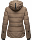 Navahoo Renesmee Damen Winter Steppjacke mit Kapuze B878 Taupe-Gr.S