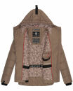 Navahoo Renesmee Damen Winter Steppjacke mit Kapuze B878 Taupe-Gr.S