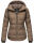 Navahoo Renesmee Damen Winter Steppjacke mit Kapuze B878 Taupe-Gr.S