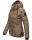 Navahoo Renesmee Damen Winter Steppjacke mit Kapuze B878 Taupe-Gr.S