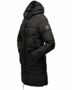 Marikoo Chaskaa Damen Kapuze Kunstfell Winter Jacke warm lang gesteppt B879 Schwarz-Gr.XXL