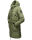 Marikoo Chaskaa Damen Kapuze Kunstfell Winter Jacke warm lang gesteppt B879 Olive-Gr.S