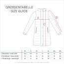 Marikoo Chaskaa Damen Kapuze Kunstfell Winter Jacke warm lang gesteppt B879 Anthrazit-Gr.L