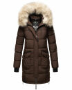 Marikoo Chaskaa Damen Kapuze Kunstfell Winter Jacke warm...