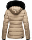 Marikoo Qesraa Damen Winterjacke B884 Taupe Größe XS - Gr. 34