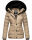 Marikoo Qesraa Damen Winterjacke B884 Taupe Größe XS - Gr. 34