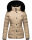 Marikoo Qesraa Damen Winterjacke B884 Taupe Größe XS - Gr. 34