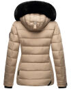 Marikoo Qesraa Damen Winterjacke B884 Taupe Größe S - Gr. 36