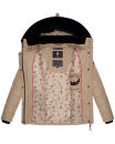 Marikoo Qesraa Damen Winterjacke B884 Taupe Größe S - Gr. 36