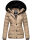Marikoo Qesraa Damen Winterjacke B884 Taupe Größe S - Gr. 36