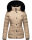 Marikoo Qesraa Damen Winterjacke B884 Taupe Größe S - Gr. 36