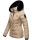 Marikoo Qesraa Damen Winterjacke B884 Taupe Größe S - Gr. 36