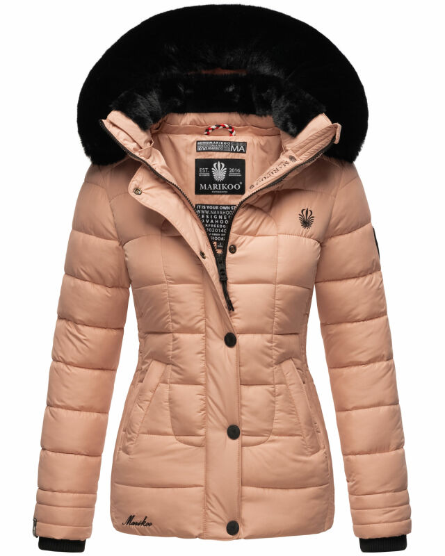 Marikoo Qesraa Damen Winterjacke B884 Rosa Größe XS - Gr. 34