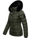 Marikoo Qesraa Damen Winterjacke B884 Olive Größe XS - Gr. 34