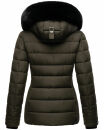 Marikoo Qesraa Damen Winterjacke B884 Anthrazit Größe XS - Gr. 34