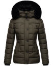 Marikoo Qesraa Damen Winterjacke B884 Anthrazit Größe L - Gr. 40