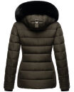 Marikoo Qesraa Damen Winterjacke B884 Anthrazit Größe L - Gr. 40