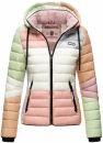 Navahoo Lulana Multikulti Damen Steppjacke color blocking B881 Past.-Gr.S