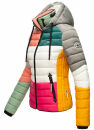 Navahoo Lulana Multikulti Damen Steppjacke color blocking B881 Dark2-Gr.S