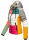 Navahoo Lulana Multikulti Damen Steppjacke color blocking B881 Dark2-Gr.S