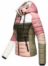 Navahoo Lulana Multikulti Damen Steppjacke color blocking B881 Natur-Gr.XS