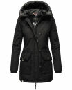 Navahoo Freezestoorm Damen Parka Winterjacke gehfüttert B885 Schwarz-Gr.XS