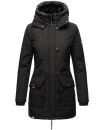 Navahoo Freezestoorm Damen Parka Winterjacke gehfüttert B885 Schwarz-Gr.M
