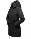 Navahoo Freezestoorm Damen Parka Winterjacke gehfüttert B885 Schwarz-Gr.M
