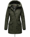 Navahoo Freezestoorm Damen Parka Winterjacke gehfüttert B885 Olive-Gr.XS