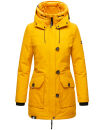 Navahoo Freezestoorm Damen Parka Winterjacke gehfüttert B885 Gelb-Gr.M