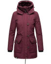 Navahoo Freezestoorm Damen Parka Winterjacke gehfüttert B885 Weinrot-Gr.L