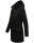 Marikoo Leilaniaa Damen  Mantel Trenchcoat Wintermantel B888 Schwarz Größe XS - Gr. 34