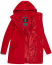 Marikoo Leilaniaa Damen  Mantel Trenchcoat Wintermantel B888 Rot Größe S - Gr. 36