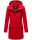 Marikoo Leilaniaa Damen  Mantel Trenchcoat Wintermantel B888 Rot Größe S - Gr. 36