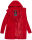 Marikoo Leilaniaa Damen  Mantel Trenchcoat Wintermantel B888 Rot Größe L - Gr. 40