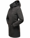 Marikoo Leilaniaa Damen  Mantel Trenchcoat Wintermantel B888 Anthrazit Größe S - Gr. 36