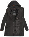 Marikoo Leilaniaa Damen  Mantel Trenchcoat Wintermantel B888 Anthrazit Größe S - Gr. 36