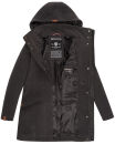 Marikoo Leilaniaa Damen  Mantel Trenchcoat Wintermantel B888 Anthrazit Größe XL - Gr. 42