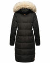 Marikoo Schneesternchen Damen Winterjacke Parka Mantel lang Kapuze B890 Schw.-Gr.XS