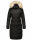 Marikoo Schneesternchen Damen Winterjacke Parka Mantel lang Kapuze B890 Schw.-Gr.S