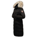 Marikoo Schneesternchen Damen Winterjacke Parka Mantel lang Kapuze B890 Schw.-Gr.M
