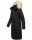 Marikoo Schneesternchen Damen Winterjacke Parka Mantel lang Kapuze B890 Schw.-Gr.M