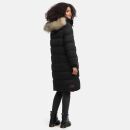 Marikoo Schneesternchen Damen Winterjacke Parka Mantel lang Kapuze B890 Schw.-Gr.XL