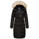 Marikoo Schneesternchen Damen Winterjacke Parka Mantel lang Kapuze B890 Schw.-Gr.XL