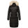 Marikoo Schneesternchen Damen Winterjacke Parka Mantel lang Kapuze B890 Schw.-Gr.XL