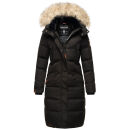 Marikoo Schneesternchen Damen Winterjacke Parka Mantel lang Kapuze B890 Schw.-Gr.XXL