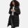 Marikoo Schneesternchen Damen Winterjacke Parka Mantel lang Kapuze B890 Schw.-Gr.XXL