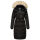 Marikoo Schneesternchen Damen Winterjacke Parka Mantel lang Kapuze B890 Schw.-Gr.XXL